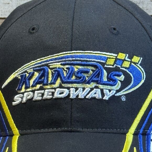Vintage Kansas Speedway Hat Nascar Checkered Flag Adjustable Back - Picture 2 of 9
